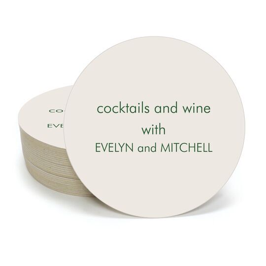 Your Personalized Round Coasters